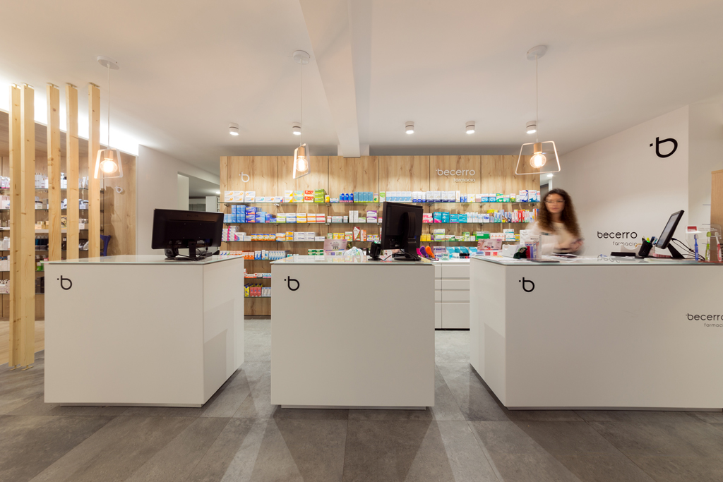 Publicité pour pharmacie. Image de marque