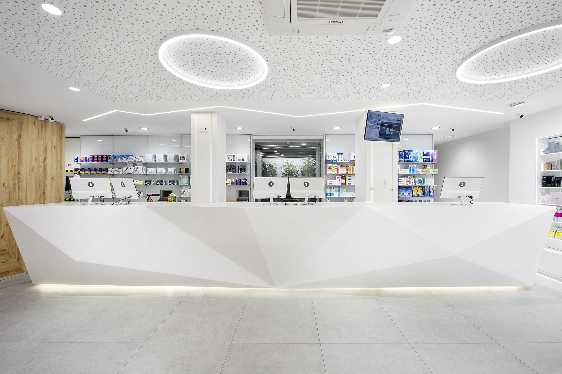 Mostrador farmacia Krion