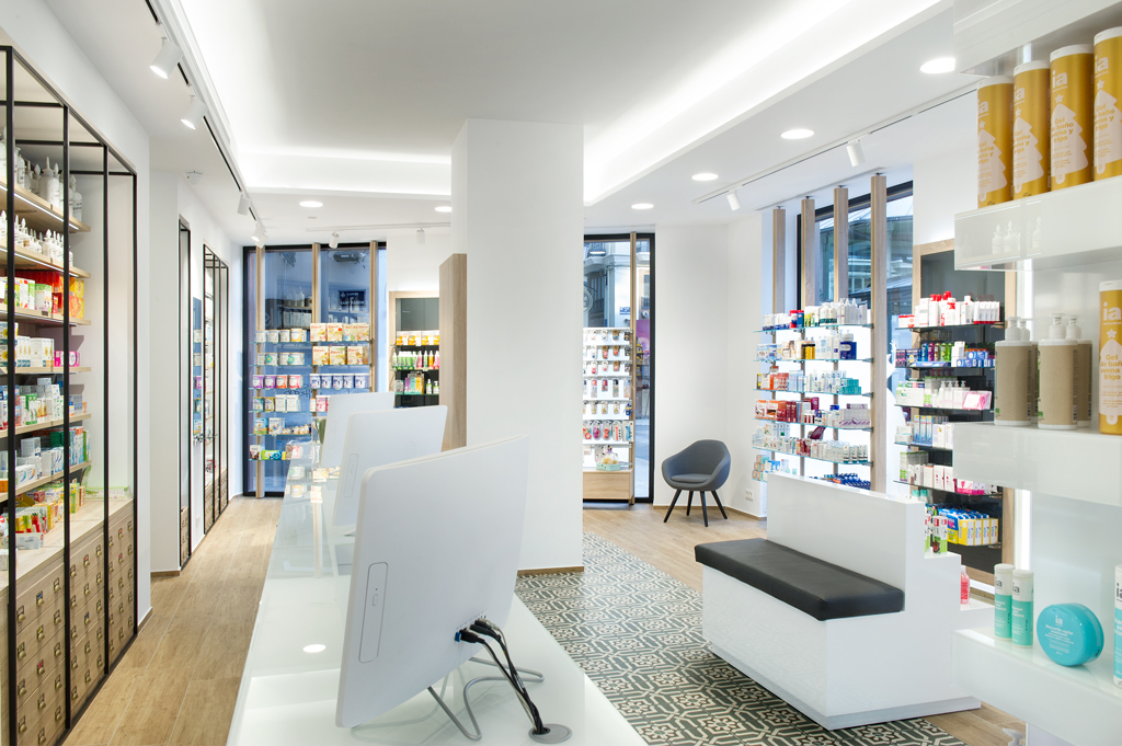 Partes de una farmacia
