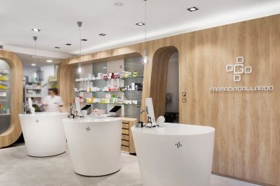 Mostradores de farmacia ideas de diseño